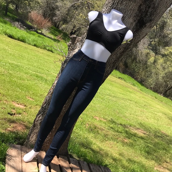 Fashion Nova | High Waisted Dark Blue Wash Jean - Picture 8 of 8